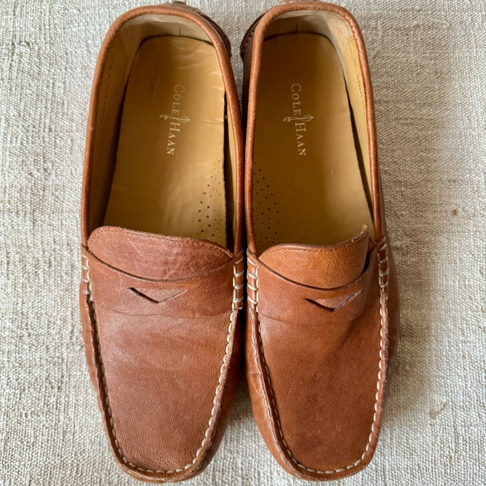 COLE HAAN Women’s Brown Leather Loafers